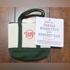 NWT - Trader Joes Micro Tote - Green